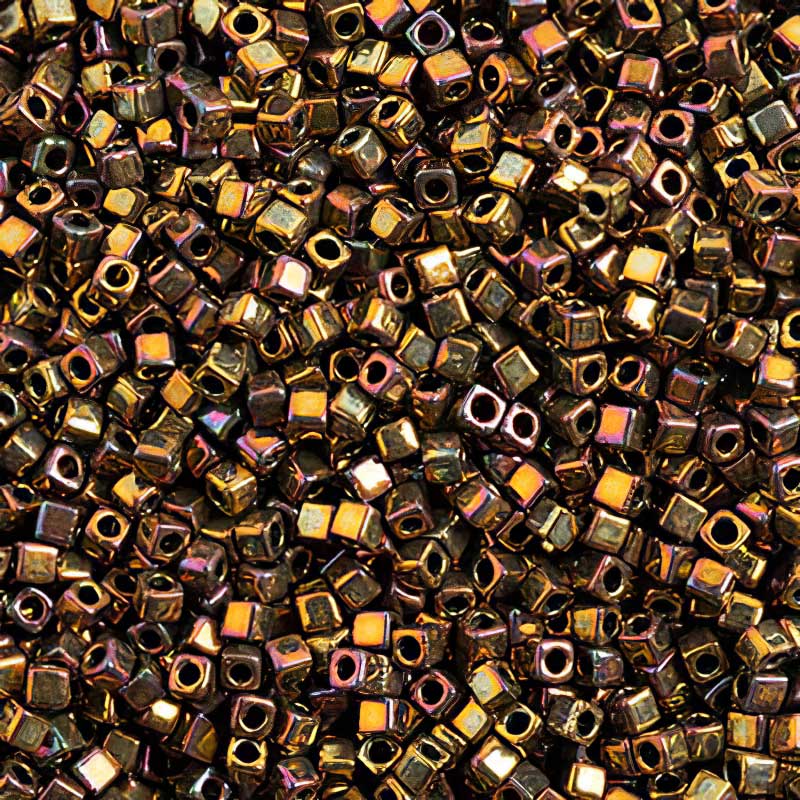 Miyuki Cube - 1.8mm - Light Bronze Iris Metallic