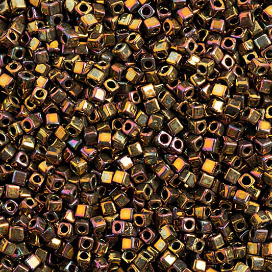 Miyuki Cube - 1.8mm - Light Bronze Iris Metallic