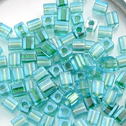 Miyuki Cube - 4mm - Tattletale Teal Mix