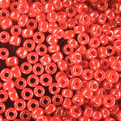 Toho Seed Beads - 11/0 - Opaque Lustered Orange