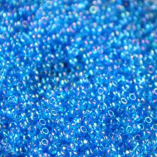 Toho Seed Beads - 11/0 - Transparent Rainbow Dark Aqua