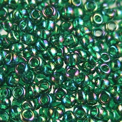 Toho Seed Beads - 11/0 - Transparent Emerald AB
