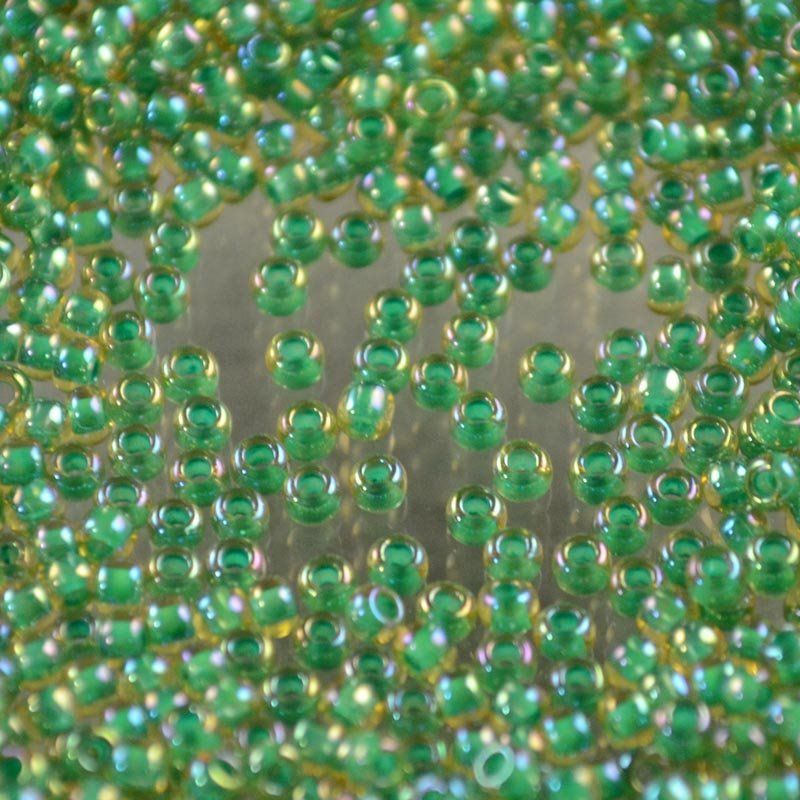 Toho Seed Beads - 11/0 - Inside Color Mint/Light Amber