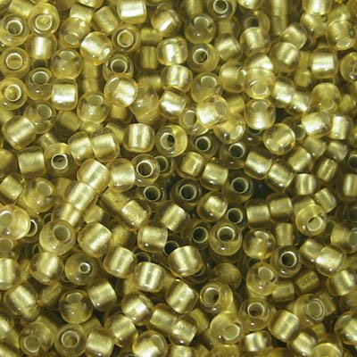 Toho Seed Beads - 11/0 - Frosted Silver-Lined Light Gold