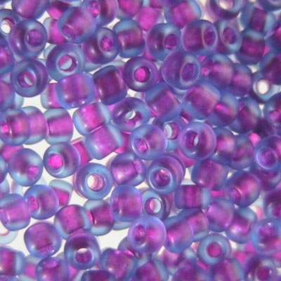 Toho Seed Beads - 11/0 - Matt Inside Color Purple/Blue