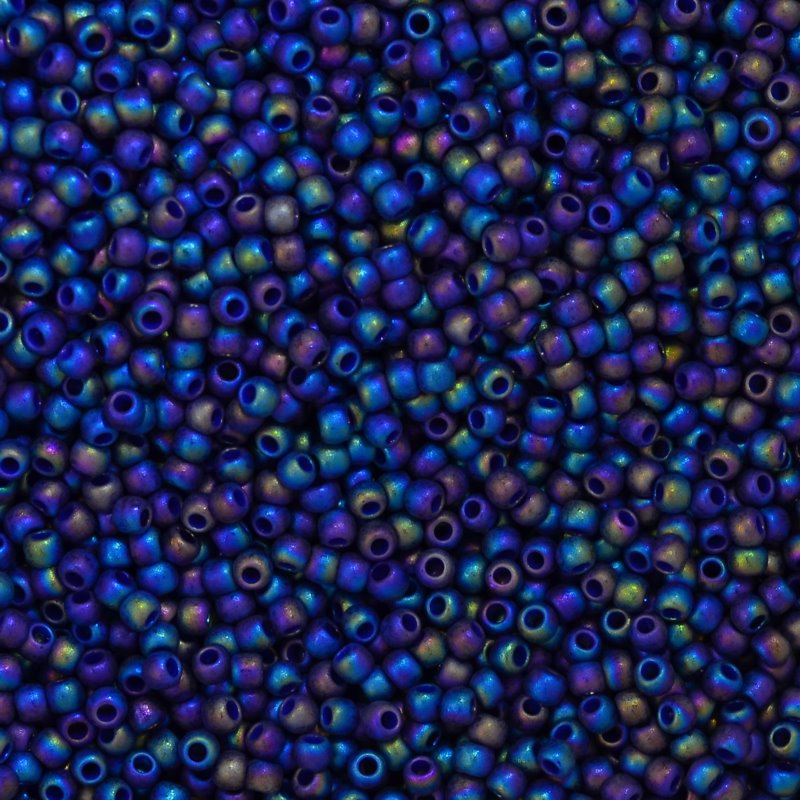 Toho Seed Beads - 11/0 - Semi Glazed Rainbow Navy Blue