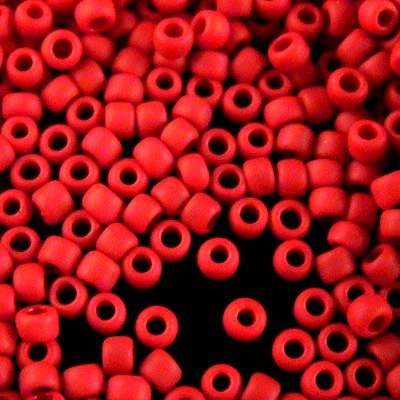 Toho Seed Beads - 11/0 - Matt Opaque Pepper Red