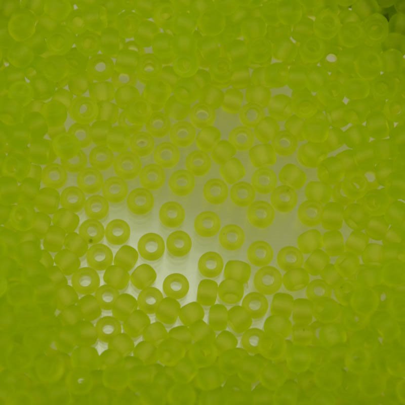 Toho Seed Beads - 11/0 - Frosted Transparent Lemon/Lime