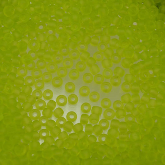 Toho Seed Beads - 11/0 - Frosted Transparent Lemon/Lime