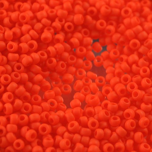 Toho Seed Beads - 11/0 - Matt Opaque Sunset Orange