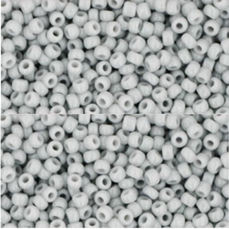 Toho Seed Beads - 11/0 - Opaque Light Grey