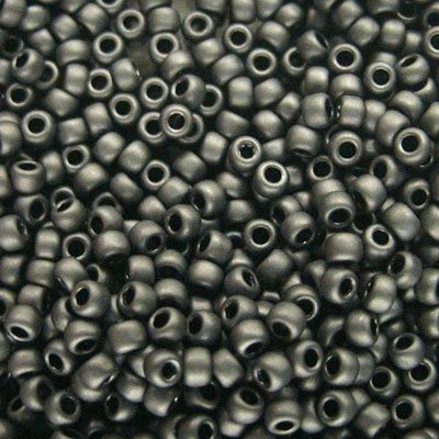 Toho Seed Beads - 11/0 - Matte Charcoal Grey