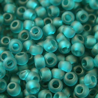 Toho Seed Beads - 11/0 - Frosted Transparent Teal
