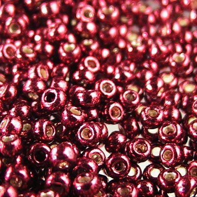 Toho Seed Beads - 11/0 - Permanent Finish Galvanized Dark Cranberry
