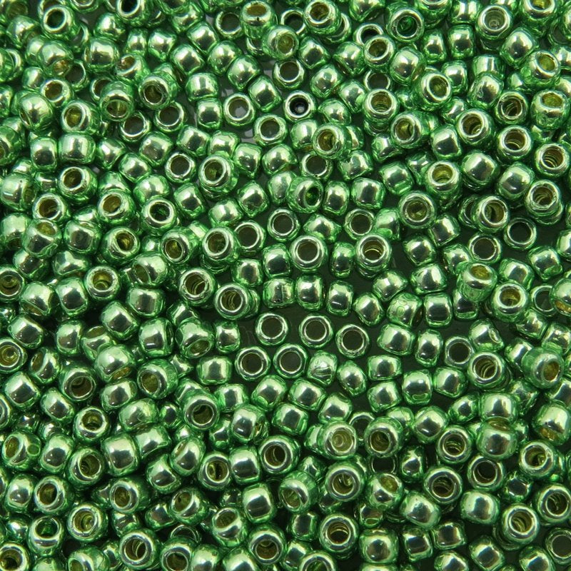 Toho Seed Beads - 11/0 - Galvanized Light Green [Permanent Finish]