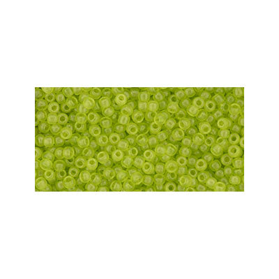 Toho Seed Beads - 11/0 - Hybrid Sueded Gold Lime Green