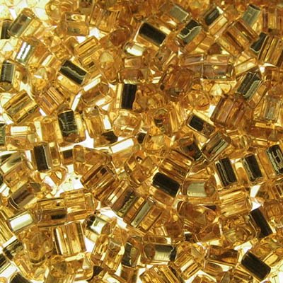 Toho Triangles - 11/0 - Silver Lined Medium Gold