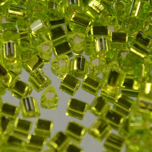 Toho Triangles - 11/0 - Silver Lined Lime