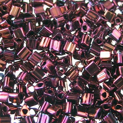 Toho Triangles - 11/0 - Higher Metallic Dark Plum Iris