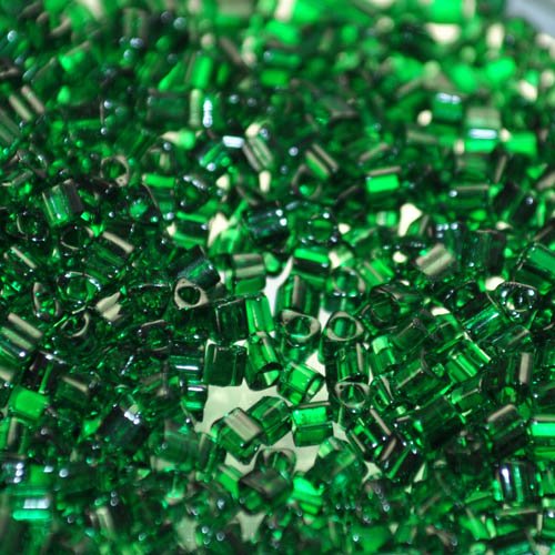 Toho Triangles - 11/0 - Dark Transparent Emerald