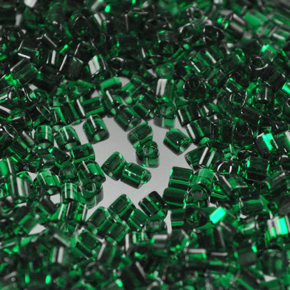 Toho Triangles - 11/0 - Dark Transparent Emerald