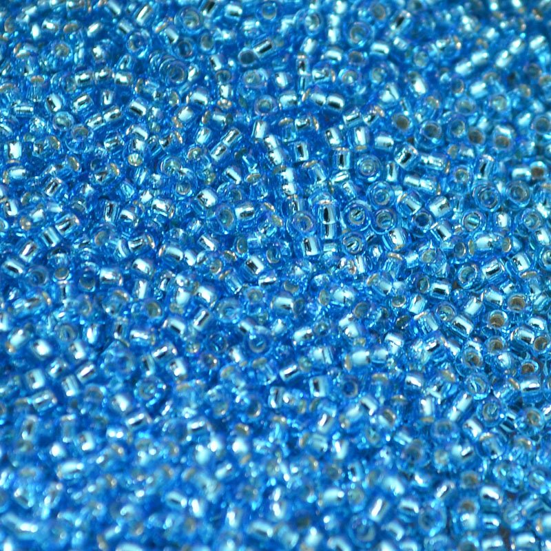 Toho Seed Beads - 15/0 - Silver Lined Dark Aqua