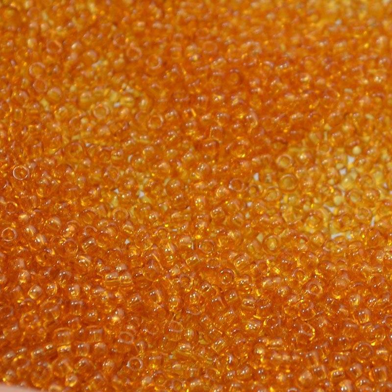 Toho Seed Beads - 15/0 - Transparent Topaz