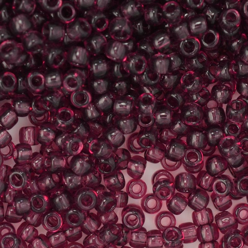 Toho Seed Beads - 6/0 - Transparent Medium Amethyst