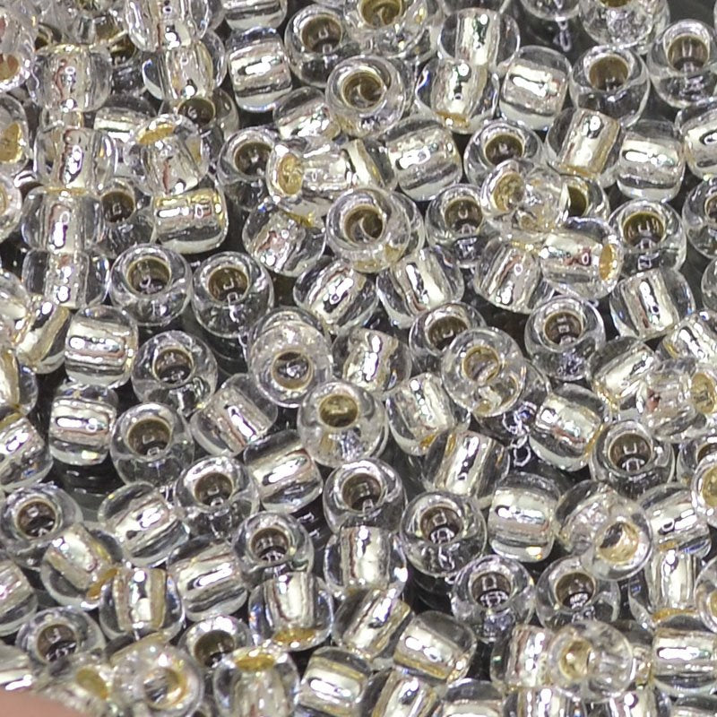 Toho Seed Beads - 6/0 - Silver Lined Crystal
