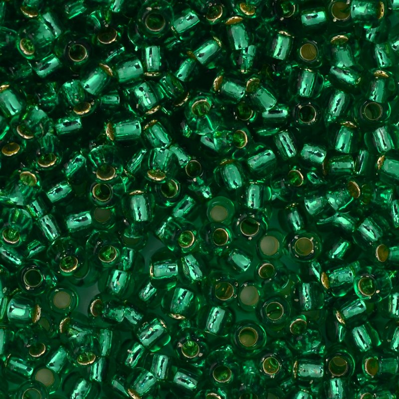 Toho Seed Beads - 6/0 - Silver Lined Dark Peridot