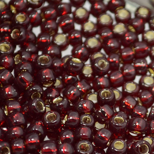 Toho Seed Beads - 6/0 - Silver Lined Garnet