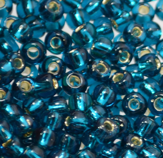 Toho Seed Beads - 6/0 - Silver Lined Blue Zircon