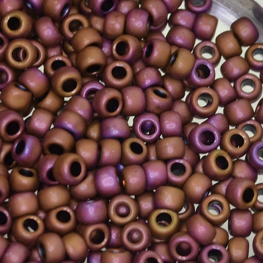 Toho Seed Beads - 6/0 - Matte Metallic Plum Iris