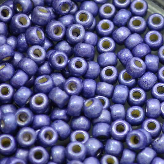 Toho Seed Beads - 6/0 - Galvanized Matte Purple [Permanent Finish]