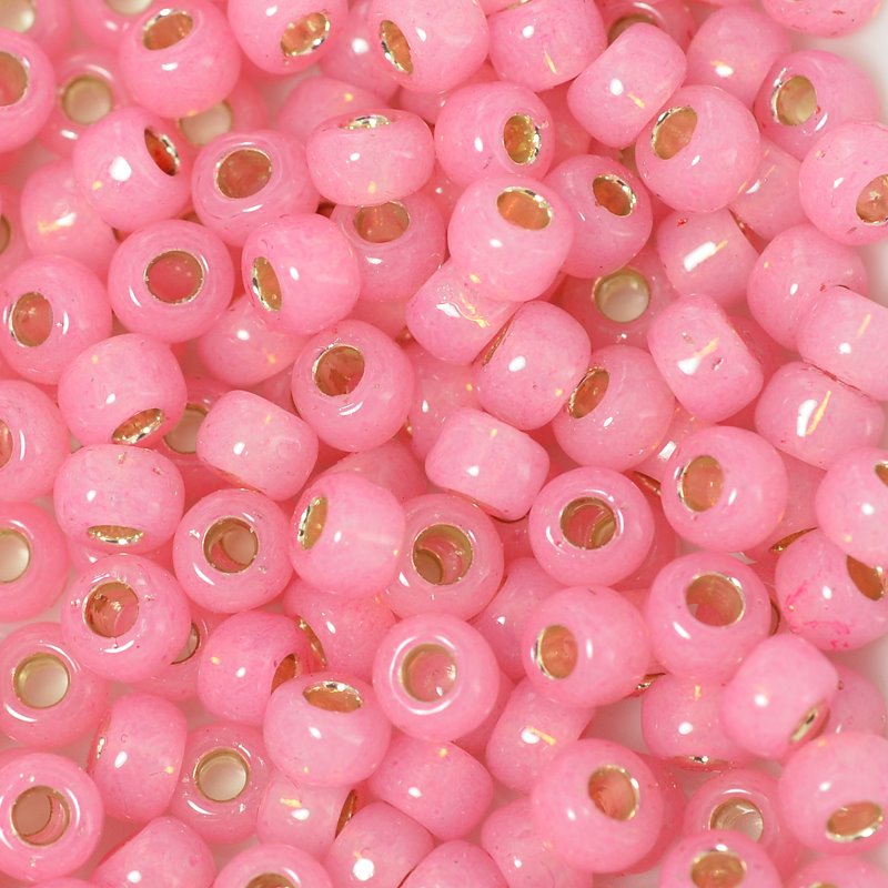Toho Seed Beads - 6/0 - Silver Lined Milky Rose [Permanent Finish]