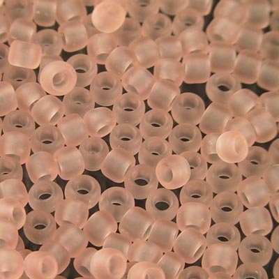 Toho Seed Beads - 8/0 - Frosted Transparent Rosaline