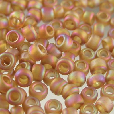 Toho Seed Beads - 8/0 - Transparent Dark Topaz AB