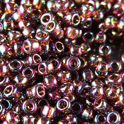 Toho Seed Beads - 8/0 - Transparent Rainbow Smoky Topaz
