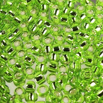 Toho Seed Beads - 8/0 - Silver Lined Lemon Lime