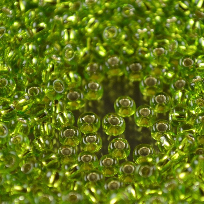 Toho Seed Beads - 8/0 - Silver Lined Lemon Lime