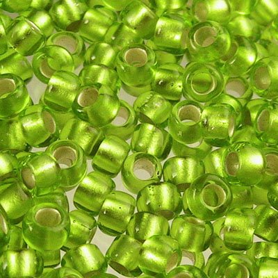 Toho Seed Beads - 8/0 - Silver Lined Lemon Lime