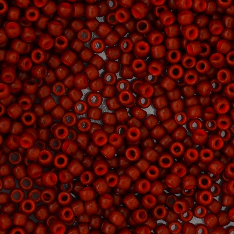 Toho Seed Beads - 8/0 - Semi Glazed Burnt Orange