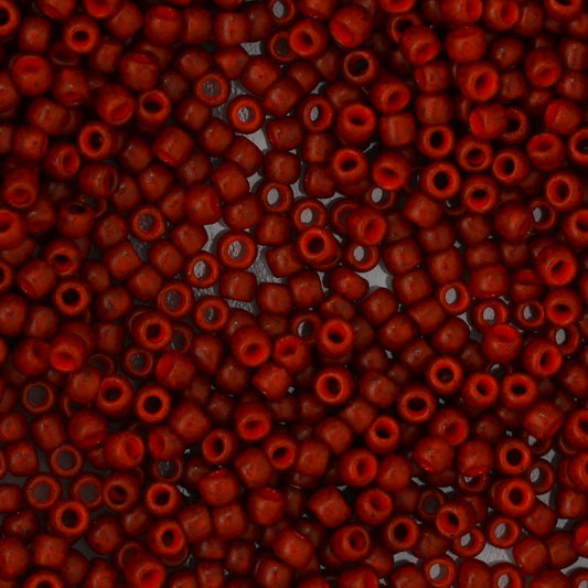 Toho Seed Beads - 8/0 - Semi Glazed Burnt Orange