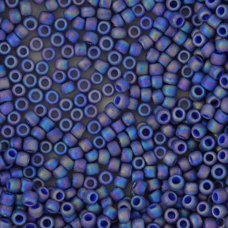 Toho Seed Beads - 8/0 - Semi Glazed Rainbow Soft Blue