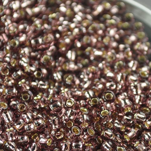 Toho Seed Beads - 8/0 - Silver Lined Medium Amethyst