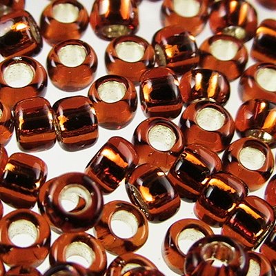 Toho Seed Beads - 8/0 - Silver Lined Smoky Topaz