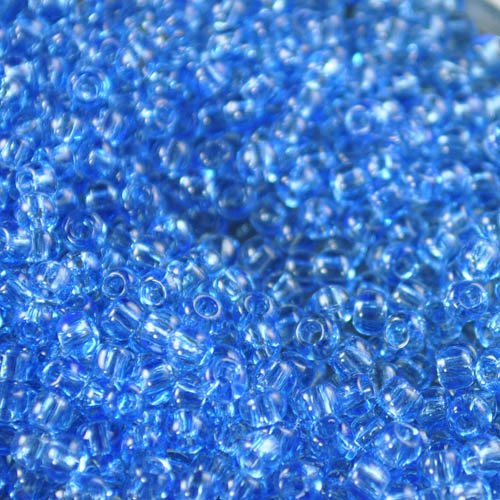 Toho Seed Beads - 8/0 - Transparent Very Light Sapphire