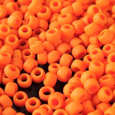 Toho Seed Beads - 8/0 - Opaque Frosted Cantaloupe