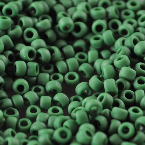 Toho Seed Beads - 8/0 - Matte Opaque Pine Green