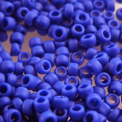 Toho Seed Beads - 8/0 - Matte Opaque Royal Blue